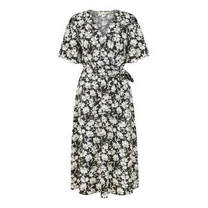 Yumi Womens/Ladies V Neck Wrap Dress / Black